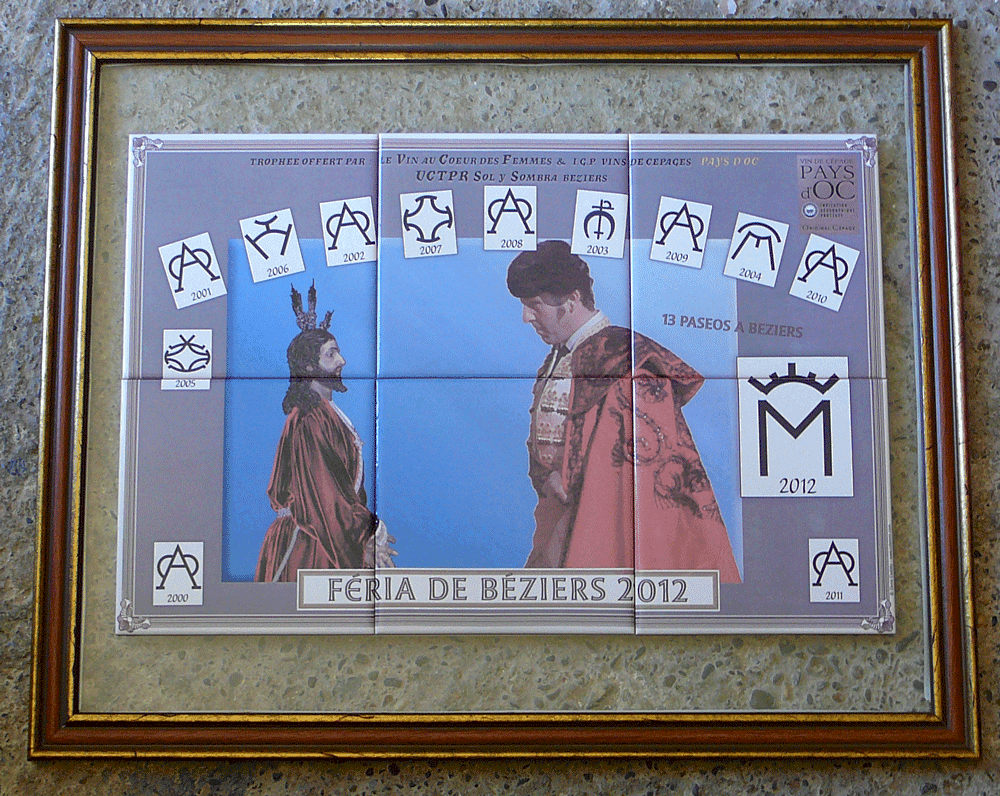 trophée pour Padilla par "le vin au coeur des femmes"