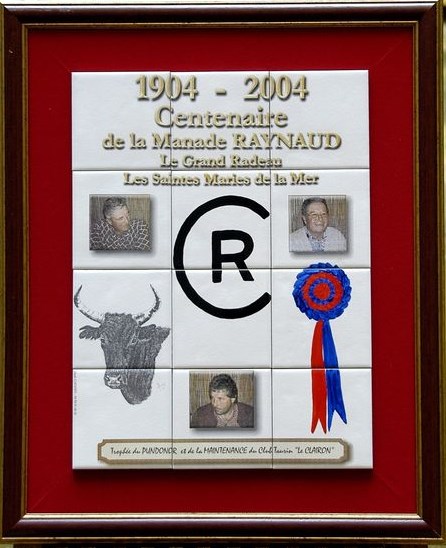 souvenir 100 ans (cent ans) de la manade Raynaud