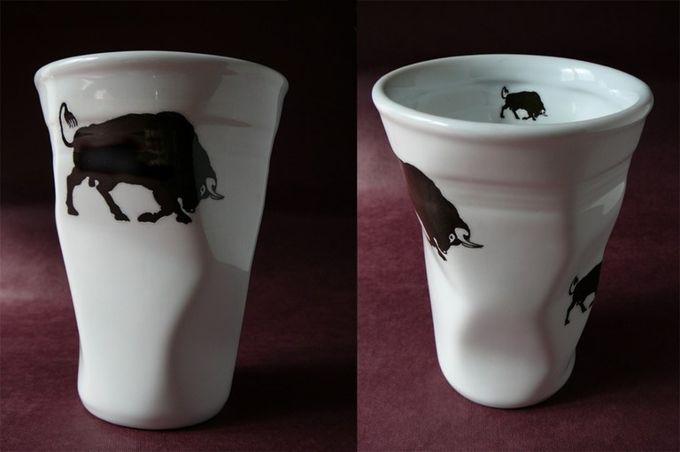 Mug froissee decor toro