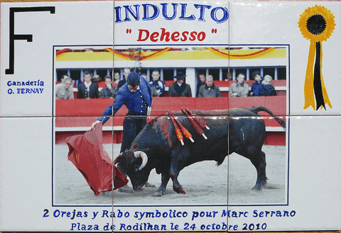 plaque commémorative indulto ganadéria fernay